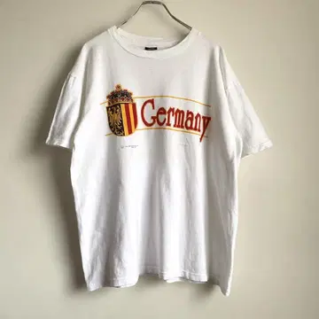 80s USA 제작 Germany 엠블럼 프린트 티셔츠 1989 독일