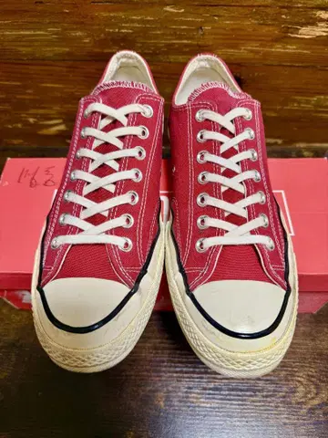 레어 CONVERSE CT70 US8.5 크림슨 레드 새상품급 컨버스