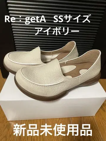 Re:getA 슬립온 SS 사이즈 21.5cm 아이보리