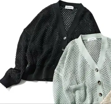 SACRA Gima Cotton Mesh CARDIGAN 사쿠라