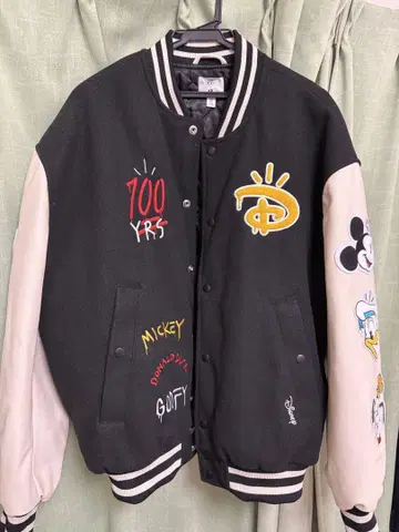 H&M 디즈니 100주년 기념 디즈니 콜라보 스탠드 칼라 재킷