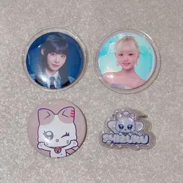 이이다 시즈키 캔 배지 이름 배지 세트
