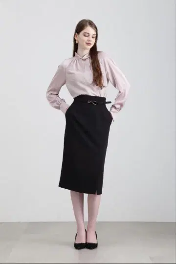 벨트 포함 타이트 스커트 36 사이즈, 새 제품 미사용