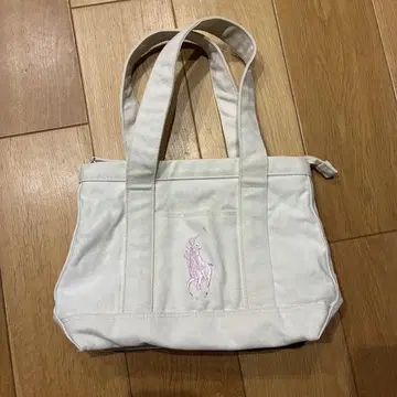 POLO RALPH LAUREN 토트백 캔버스 빅 홀스 로고