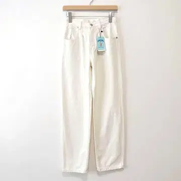 신품 캐널진 피카델리 줄리엣 원택 데님 팬츠 흰색