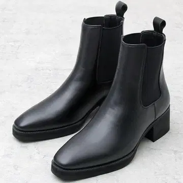 글라베라 M 사이즈 사이드 고어 힐 부츠 힐 6cm