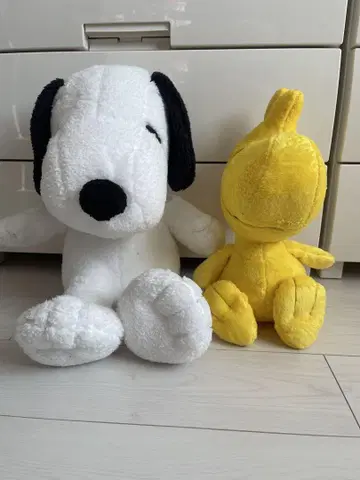 스누피와 우드스톡 인형 세트