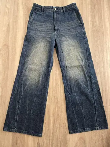 WYM CURVED FLARE DENIM SLACKS size M