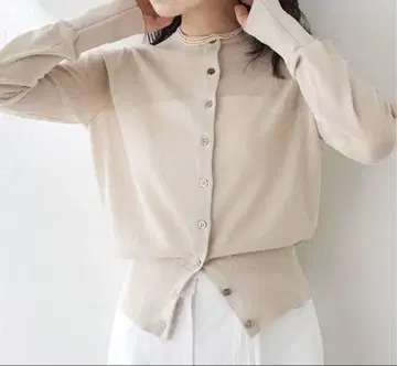 Whim Gazette / 윔 가젯 25SS 하이 게이지 천축 가디건