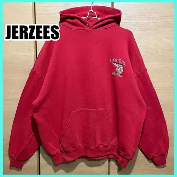 멕시코제 구제 Jerzees 농구 자수 후드티 2XL