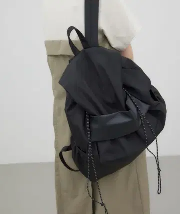 crie conforto 콤비 벨트 백팩 블랙 moussy
