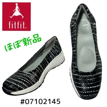 fitfit 슬립온 통굽 발레 스니커즈 블랙/화이트 23.5cm