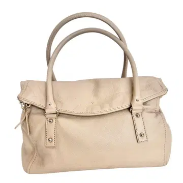새상품급 kate spade 케이트 스페이드 핸드백 가죽 베이지