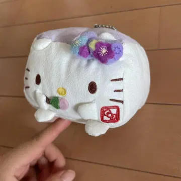 [한정품] 한나리 두부 헬로키티 봉제인형 마스코트 키링 포함