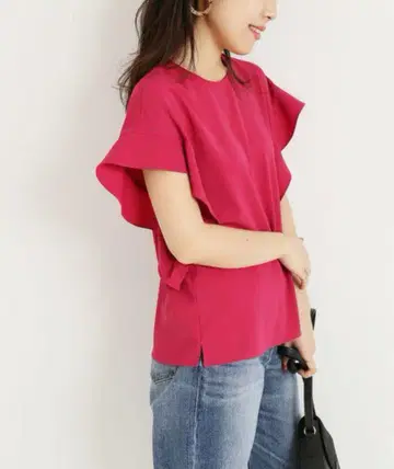 스픽 앤드 스팬 소매 프렌치 돌맨 블라우스