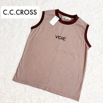 새 제품 태그 부착 C.C.CROSS 탱크톱 노스 컷소
