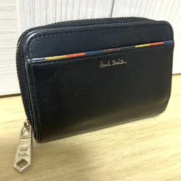 Paul Smith 폴스미스 키케이스 겸 코인 케이스 블랙 천연 가죽
