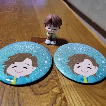 FJORD 캔 배지 2개 세트 + 피규어