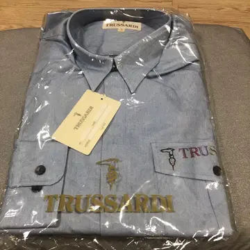 [미사용 택 포함] TRUSSARDI 긴팔 워크 셔츠 3 M 라이트 블루
