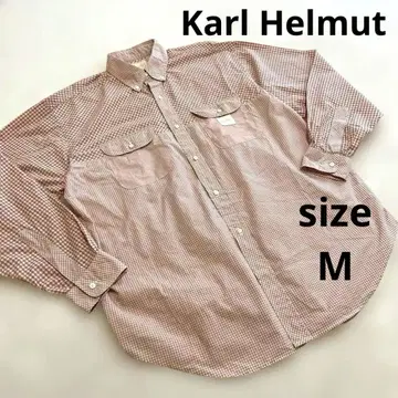 새상품급 Karl Helmut 칼 헬무트 체크 넉넉한 셔츠 일본제