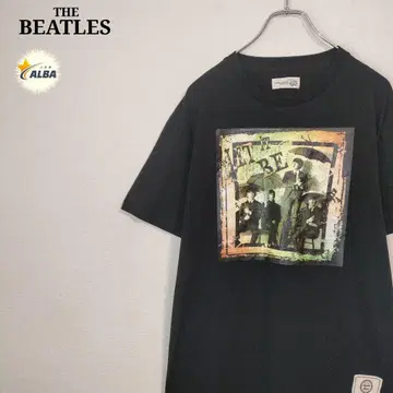 THE BEATLES 비틀즈 T셔츠 렛잇비 블랙 L