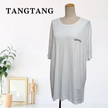 zB502 [ XL ] TANG TANG 드롭 숄더 스트릿 티셔츠