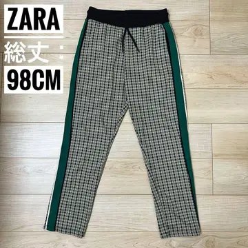 ZARA 체크 무늬 사이드 라인 팬츠 S 사이즈
