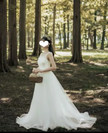dress production 촬영 전 웨딩 드레스 튤