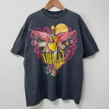 니르바나 티셔츠 XL 블랙 NIRVANA B449