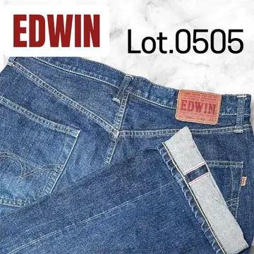 EDWIN 505 (B) 로트 0505 와이드 스트레이트 빨간 귀 W33