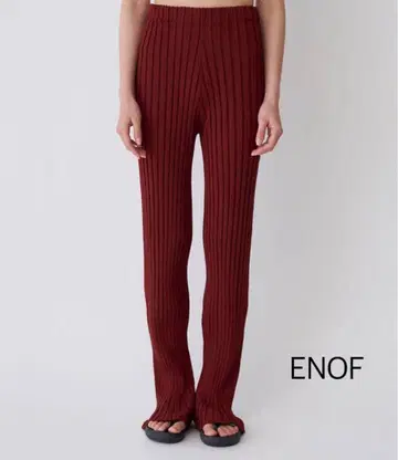 이나프 리브 니트 팬츠 enof rib knit pants