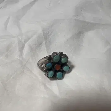 빈티지 터콰이즈 플라워 반지