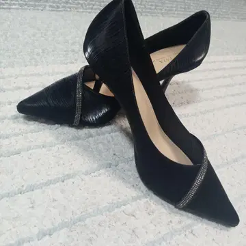 초특가 고급 새상품급 비쥬 스틸레토 블랙 하이힐 8cm, 22.5