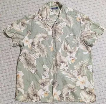 LUCKY BRAND 꽃 프린트 아로하 셔츠 M
