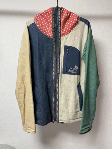 go slow caravan 린넨 혼합 후드 자켓 3 지퍼 후드티