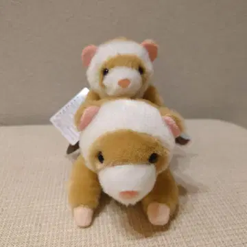 쿠타리 롱 페렛 라테짱 세트 인형 브라운