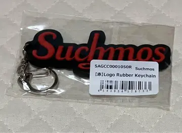 Suchmos Logo Rubber Keychain Red