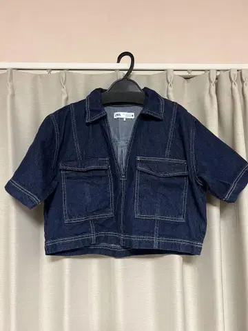 ZARA 자라 크롭드 톱 M