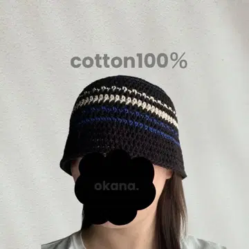 black66 크러셔 모자 크로셰 모자 비니 핸드메이드