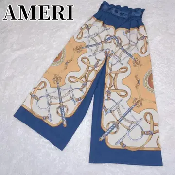 아메리빈티지 Ameri Vintage 와이드 팬츠 S 스카프 패턴