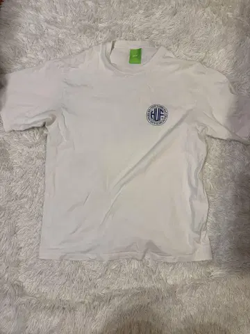 HUF 화이트 로고 티셔츠 L