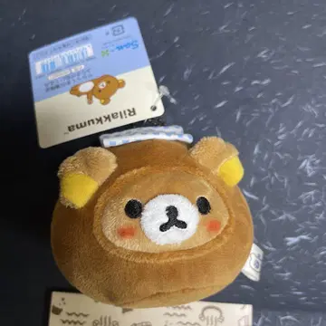 리라쿠마의 온천 한정판 걸이형 인형 리락쿠마 만두