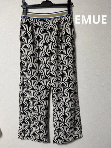 (새상품) EMUE 일본풍 패턴 팬츠