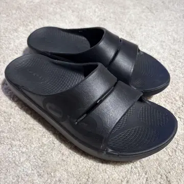OOFOS 리커버리 샌들 블랙 40 25.5cm