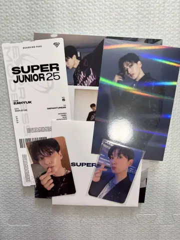 superjunior 25 포토북 ver. 은혁 세트 트레이딩 카드 포함