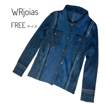 빈티지 WRjoias 플리츠 데님 셋업 상의 (레어)