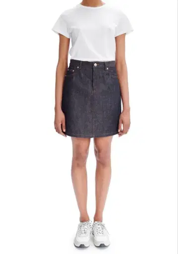 A.P.C. [ M ] 데님 미니 스커트 인디고 사다리꼴 여성용 마카오