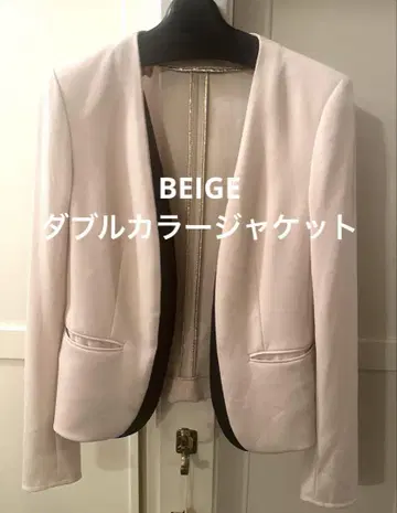 BEIGE(베이지) 더블 칼라 자켓 S 사이즈