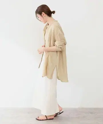 IENA 라미 리요셀 백 개더 셔츠 38
