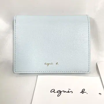 미사용 agnes b. 아네스 베 두겹 지갑 바이폴드 가죽